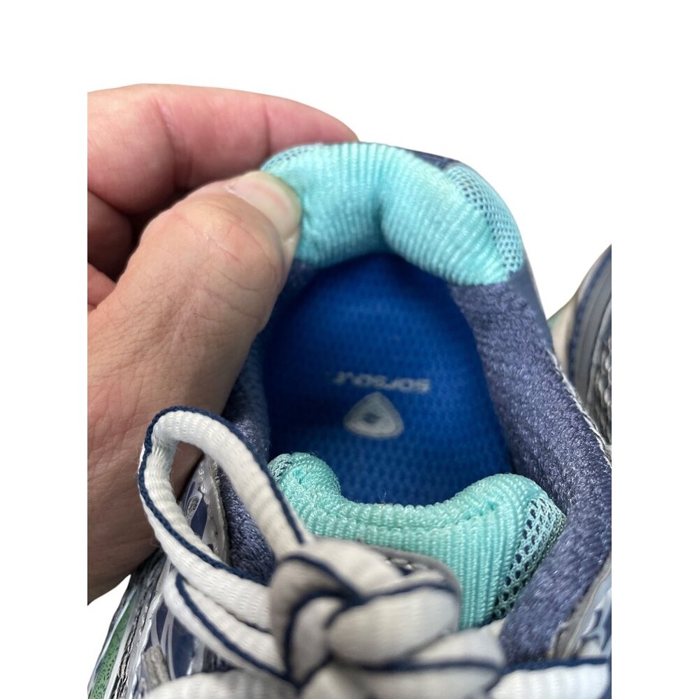 Brooks Ghost 5 Womans green purple running walk sneakers sz 8.5D SKU 9612 - Picture 9 of 16